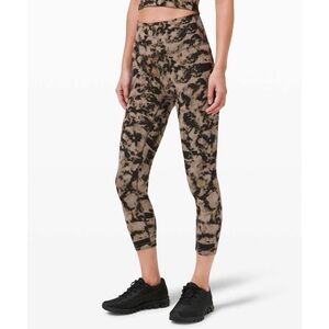 Lululemon Wunder Train High-Rise Tight 25" Dispersed Light Raw Linen Multi
